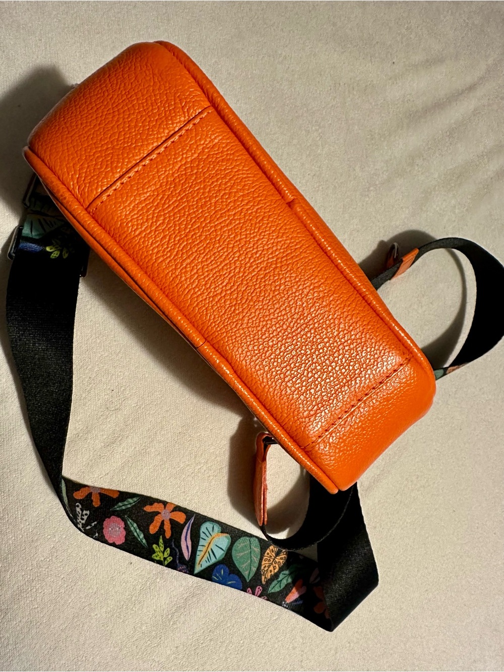 Orange Embroidered Tiger Crossbody Bag - Picture 6 of 7